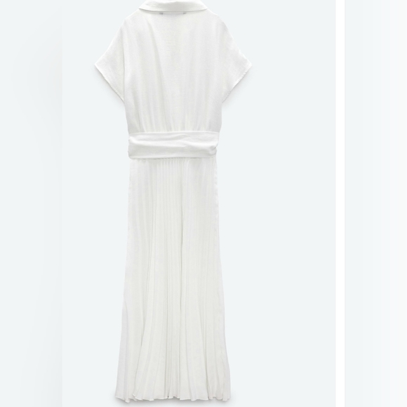 NWT Zara Crossover pleated dress ( SIZE S) - Picture 4 of 7